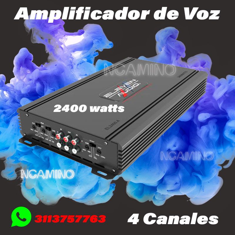 Amplificador 4 Canales 2400 Watts Audiolabs - NCAMINO