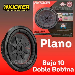 Bajo 10 doble bobina plano KICKER