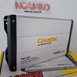 Amplificador Coustic PRO-4XP 1600 Watts 110 RMS por Canal 250 Hz HPF